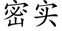 密实 (楷体矢量字库)