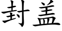 封蓋 (楷體矢量字庫)