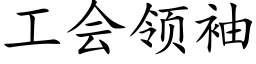 工会领袖 (楷体矢量字库)