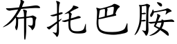 布托巴胺 (楷體矢量字庫)