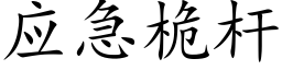 应急桅杆 (楷体矢量字库)