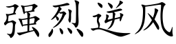 强烈逆风 (楷体矢量字库)