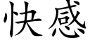 快感 (楷体矢量字库)