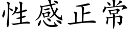 性感正常 (楷体矢量字库)