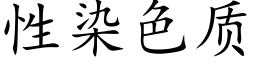 性染色質 (楷體矢量字庫)