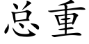 总重 (楷体矢量字库)