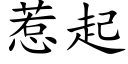 惹起 (楷体矢量字库)