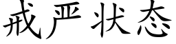 戒严状态 (楷体矢量字库)