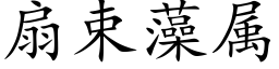 扇束藻属 (楷体矢量字库)