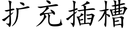 扩充插槽 (楷体矢量字库)