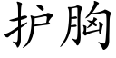 护胸 (楷体矢量字库)