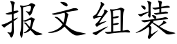 报文组装 (楷体矢量字库)