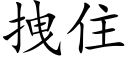 拽住 (楷体矢量字库)