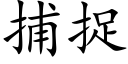 捕捉 (楷体矢量字库)