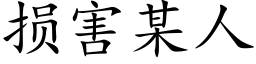 損害某人 (楷體矢量字庫)