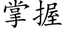 掌握 (楷体矢量字库)