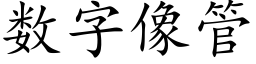 數字像管 (楷體矢量字庫)