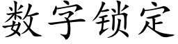 數字鎖定 (楷體矢量字庫)