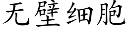 无壁细胞 (楷体矢量字库)