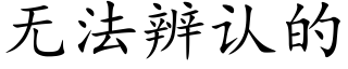 無法辨認的 (楷體矢量字庫)