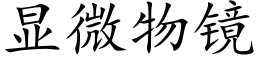 顯微物鏡 (楷體矢量字庫)