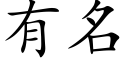 有名 (楷體矢量字庫)