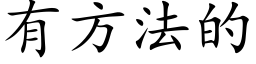 有方法的 (楷體矢量字庫)