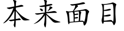 本来面目 (楷体矢量字库)