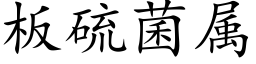 板硫菌属 (楷体矢量字库)