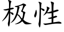 极性 (楷体矢量字库)