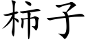 柿子 (楷体矢量字库)