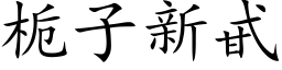 栀子新甙 (楷体矢量字库)