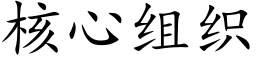 核心组织 (楷体矢量字库)