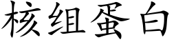 核组蛋白 (楷体矢量字库)