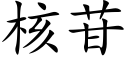 核苷 (楷体矢量字库)