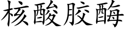 核酸膠酶 (楷體矢量字庫)