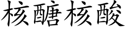 核醣核酸 (楷体矢量字库)