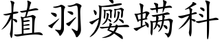 植羽瘿螨科 (楷体矢量字库)