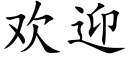 歡迎 (楷體矢量字庫)