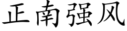 正南强风 (楷体矢量字库)