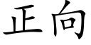 正向 (楷体矢量字库)