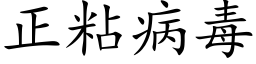 正粘病毒 (楷体矢量字库)