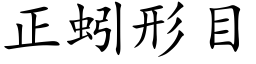 正蚓形目 (楷体矢量字库)