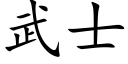 武士 (楷体矢量字库)