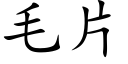 毛片 (楷体矢量字库)