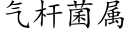 气杆菌属 (楷体矢量字库)