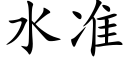 水準 (楷體矢量字庫)