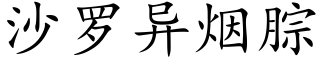 沙羅異煙腙 (楷體矢量字庫)