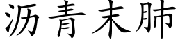 瀝青末肺 (楷體矢量字庫)