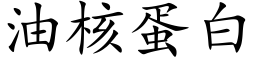 油核蛋白 (楷体矢量字库)